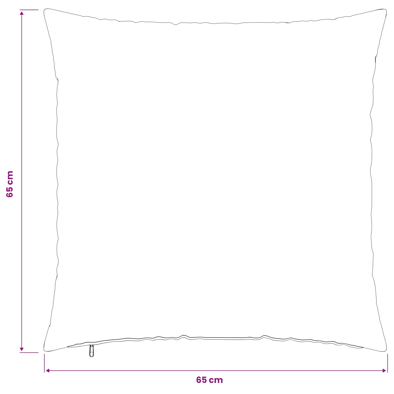 Presvlaka za jastuk 6 pcs HEERLEN Krem 65 x 65 cm Bouclé