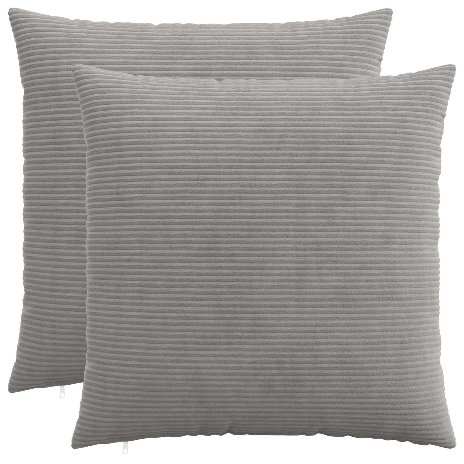 Presvlaka za jastuk 2 pcs HEERLEN Svjetlosiva 70 x 70 cm Kord