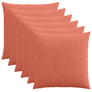 Presvlaka za jastuk 6 pcs HEERLEN Crvena narančasta 70 x 70 cm