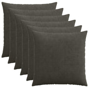 Presvlaka za jastuk 6 pcs HEERLEN Antracit 70 x 70 cm Kord