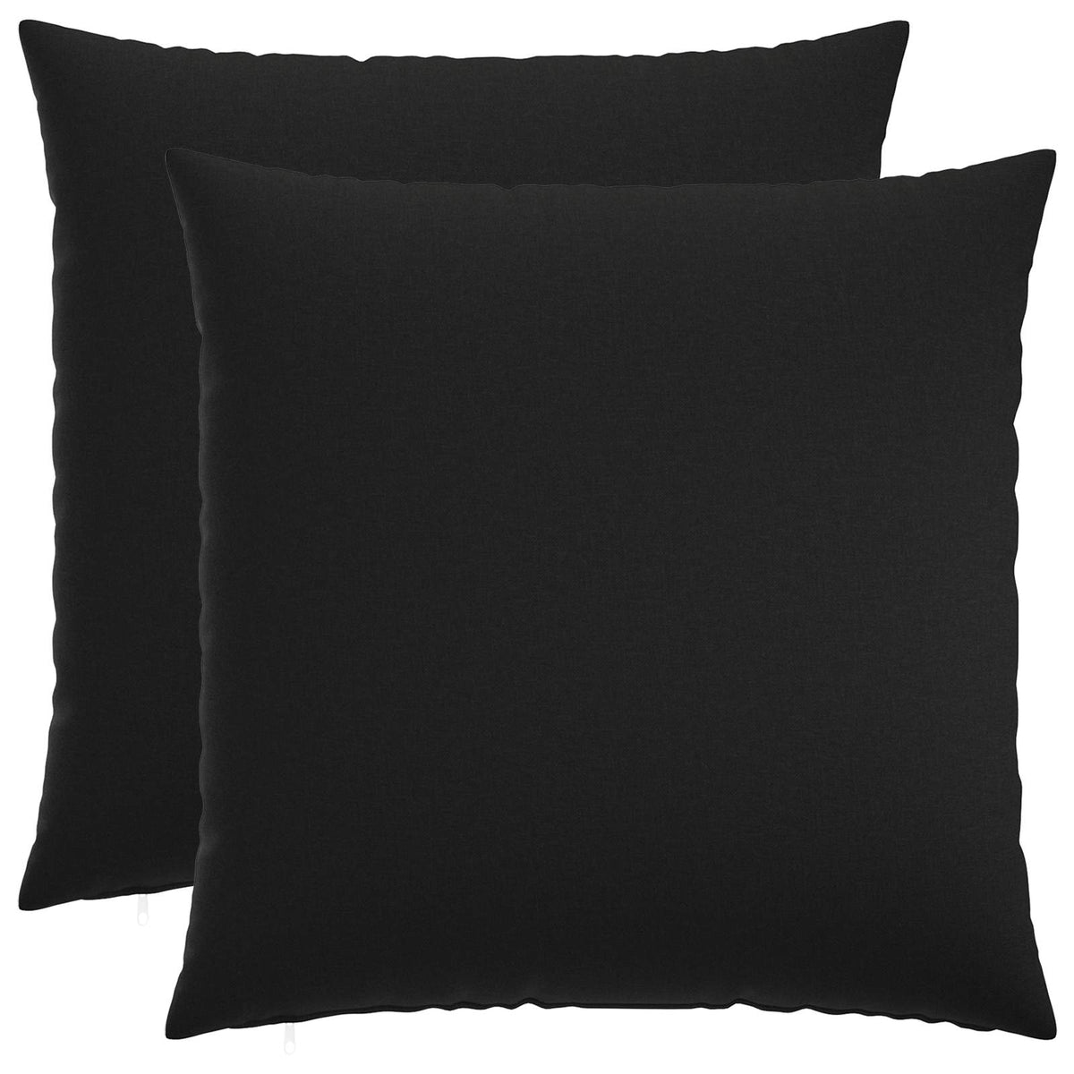 Presvlaka za jastuk 2 kom. HEERLEN Crna 80 x 80 cm Tkanina