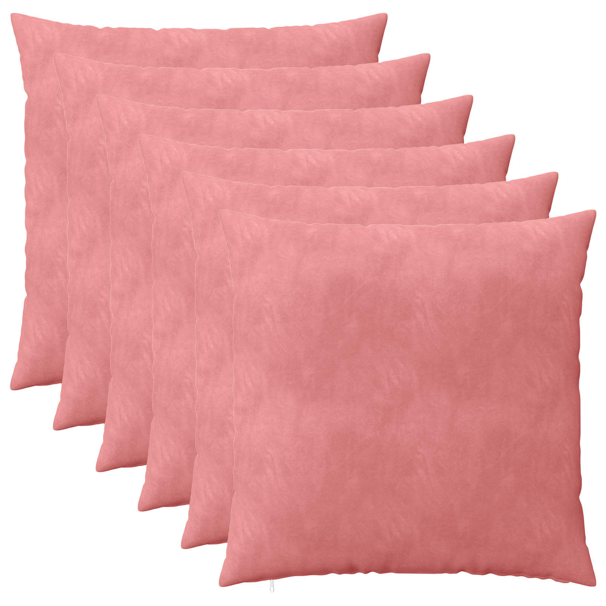 Presvlaka za jastuk 6 pcs HEERLEN Ružičasta 80 x 80 cm Baršun