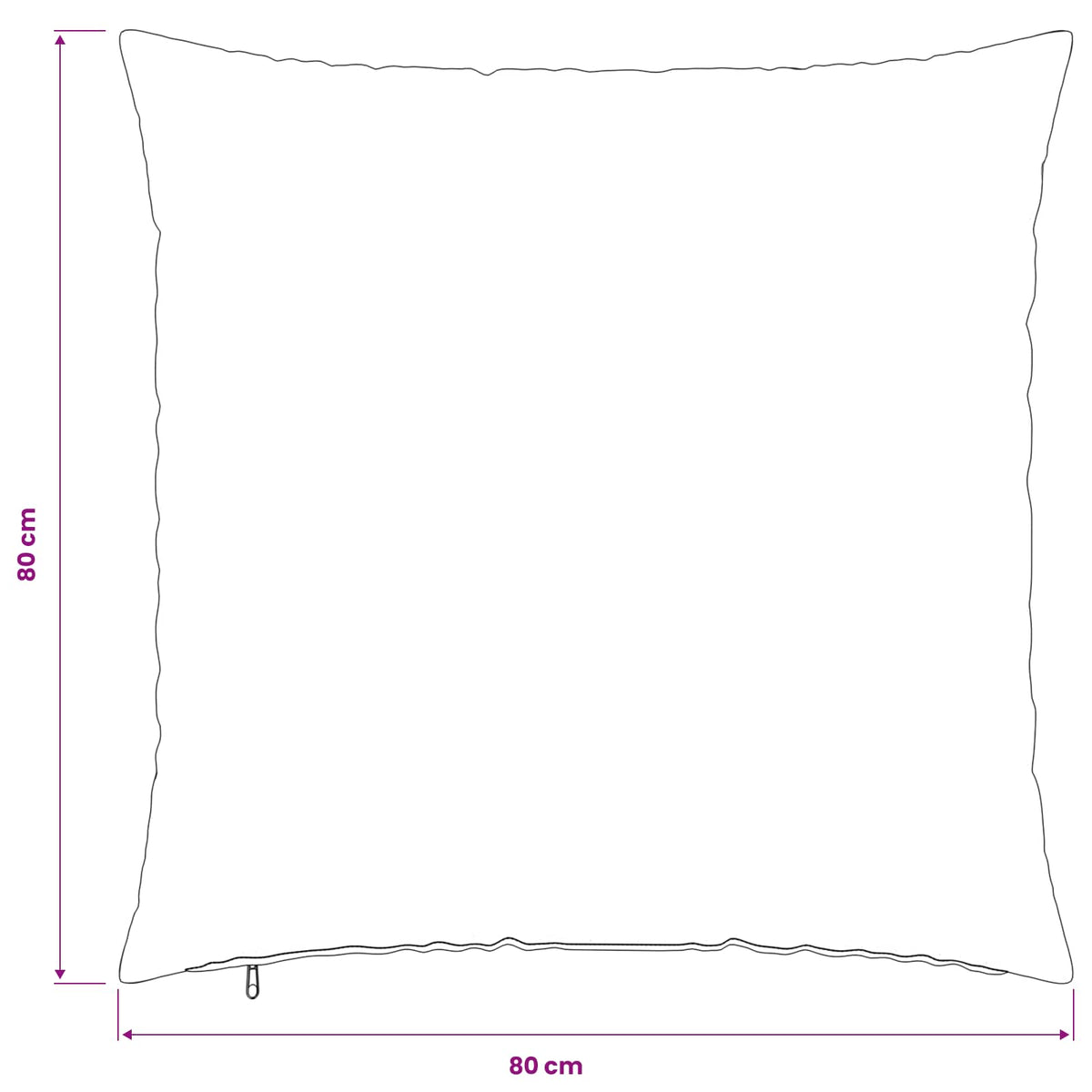 Presvlaka za jastuk 6 pcs HEERLEN Ružičasta 80 x 80 cm Baršun