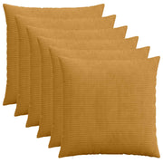 Presvlaka za jastuk 6 pcs HEERLEN Žuta 80 x 80 cm Kord