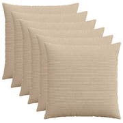 Presvlaka za jastuk 6 pcs HEERLEN Sivosmeđa 80 x 80 cm Kord