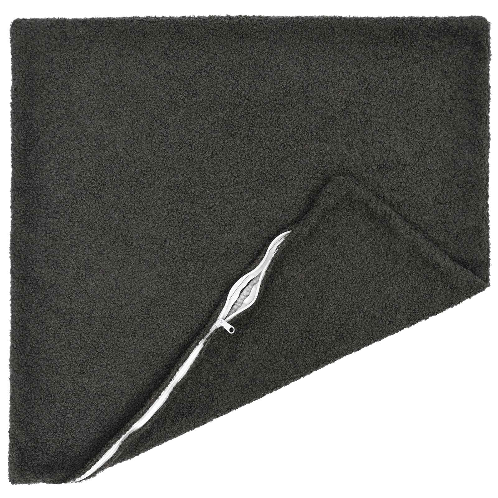 Presvlaka za jastuk 2 pcs HEERLEN Tamnosiva 80 x 80 cm Bouclé