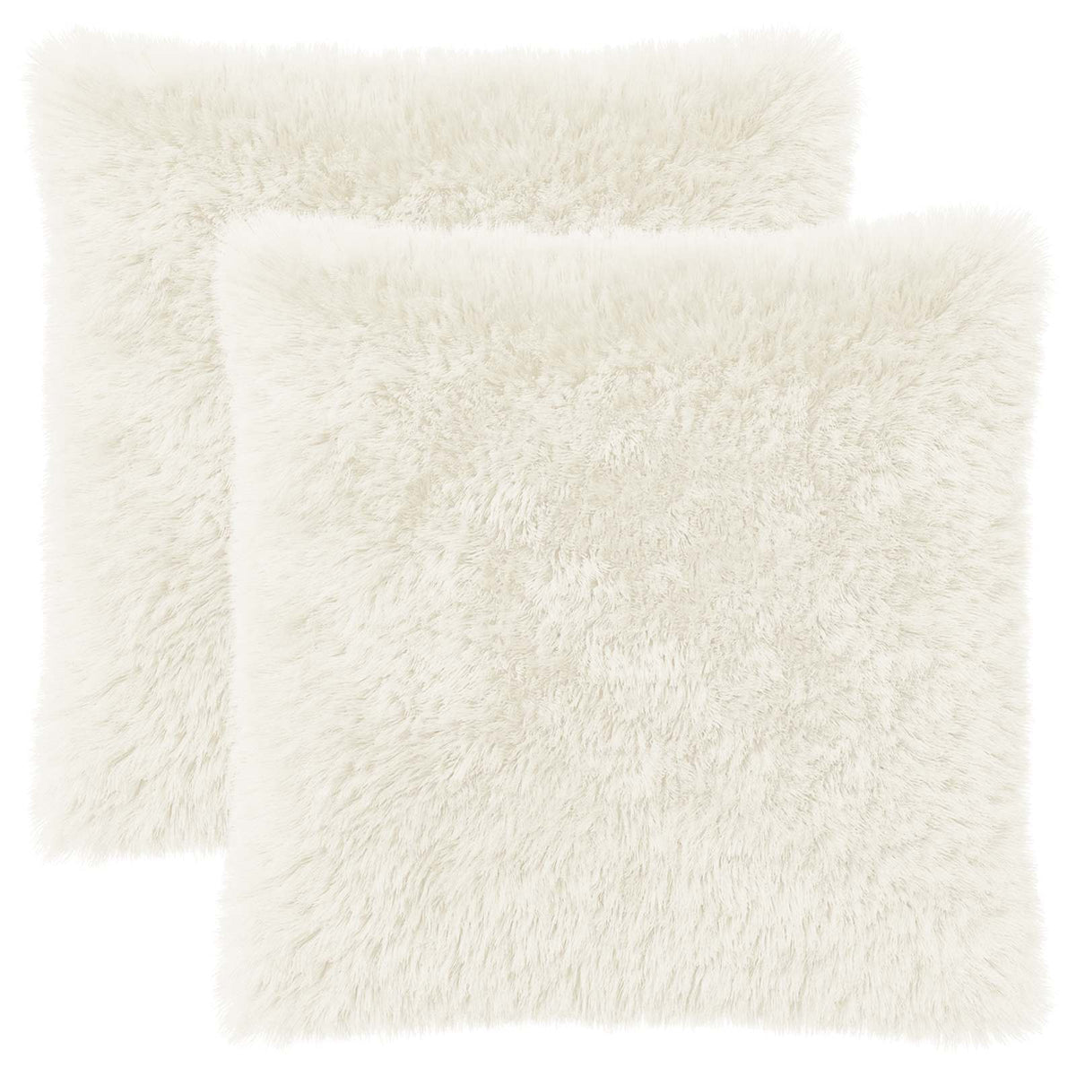 Presvlaka za jastuk 2 pcs HEERLEN Bijela 80 x 80 cm PV flis