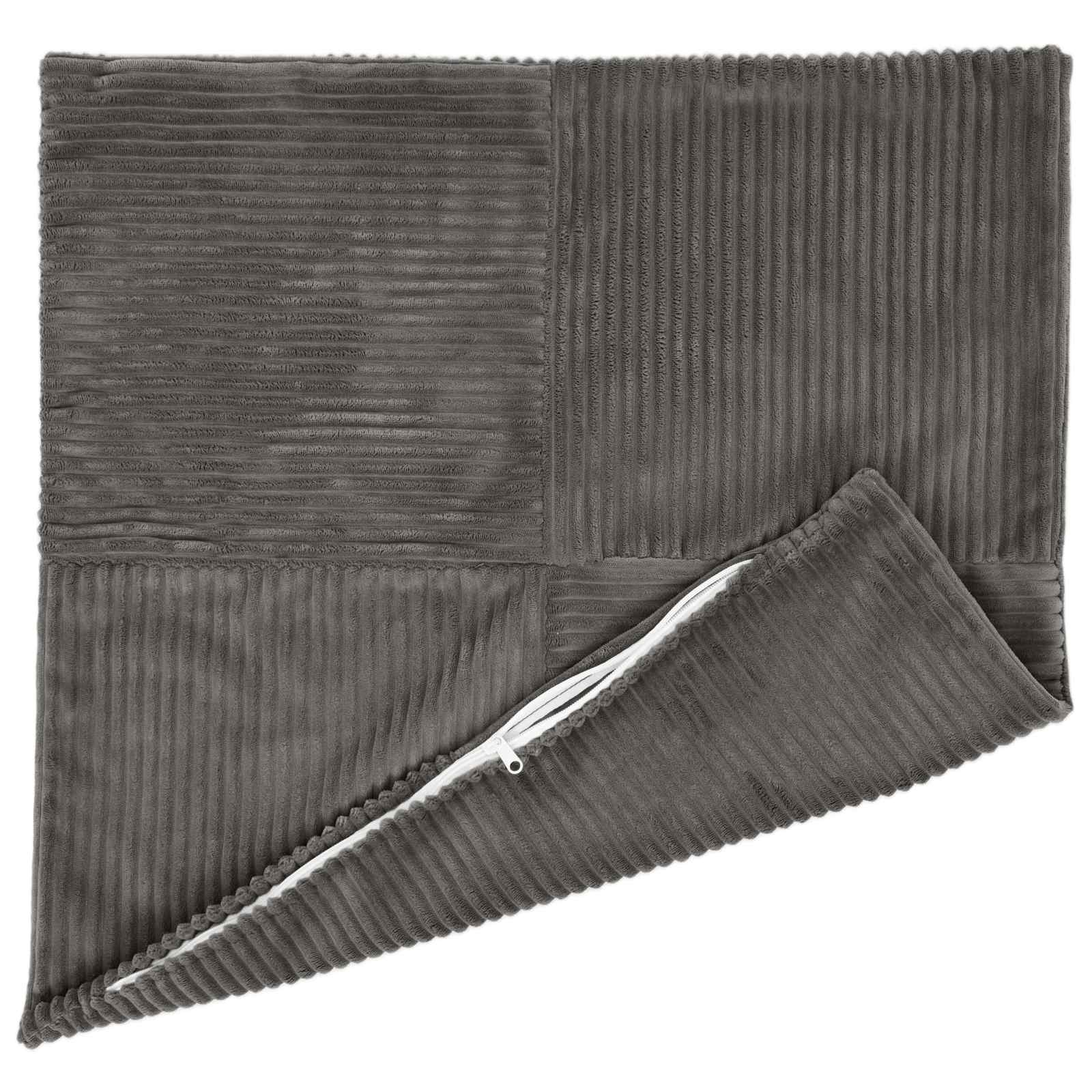 Presvlaka za jastuk 2 pcs ALMELO Tamnosiva 30 x 30 cm Kord