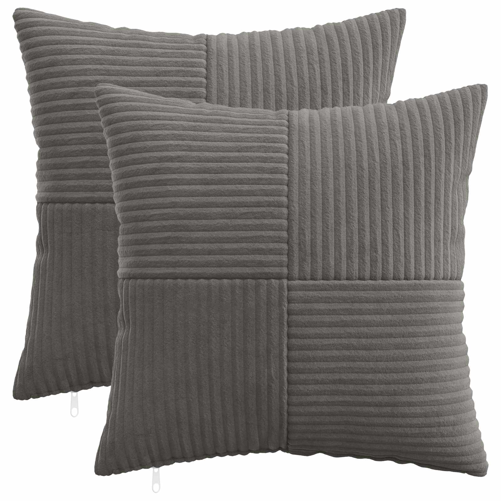 Presvlaka za jastuk 2 pcs ALMELO Tamnosiva 30 x 30 cm Kord