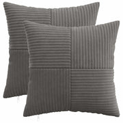 Presvlaka za jastuk 2 pcs ALMELO Tamnosiva 30 x 30 cm Kord