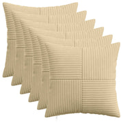 Presvlaka za jastuk 6 pcs ALMELO Siva zelena 30 x 30 cm Kord