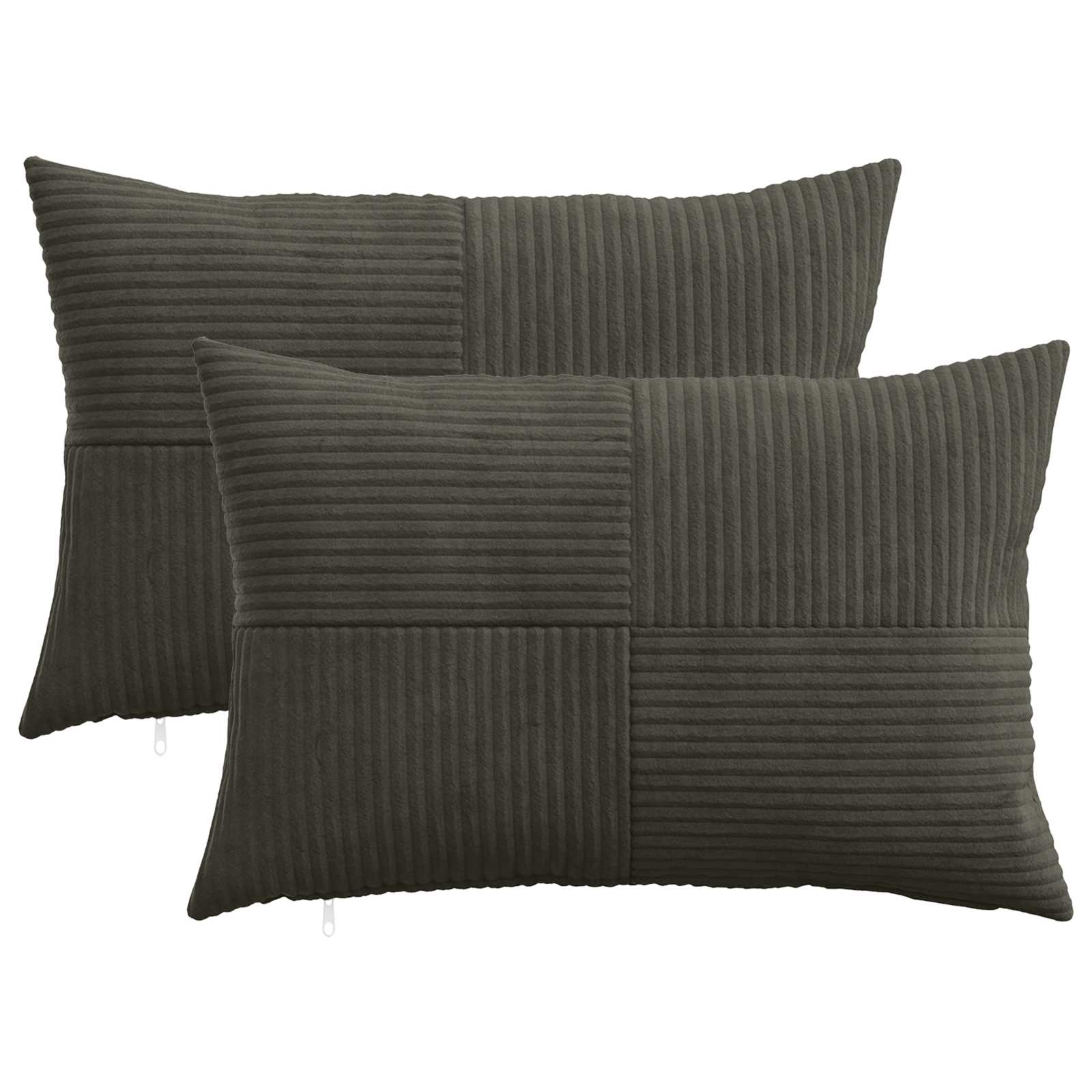 Presvlaka za jastuk 2 pcs ALMELO Antracit 30 x 50 cm Kord