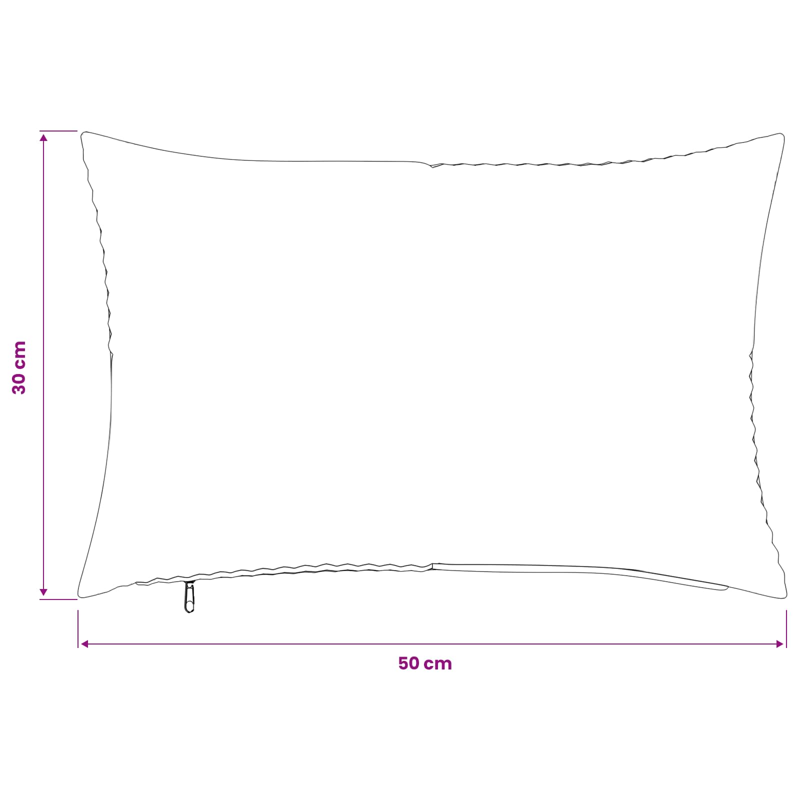 Presvlaka za jastuk 6 pcs ALMELO Mornarsko plava 30 x 50 cm