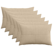 Presvlaka za jastuk 6 pcs ALMELO Sivosmeđa 30 x 50 cm Kord