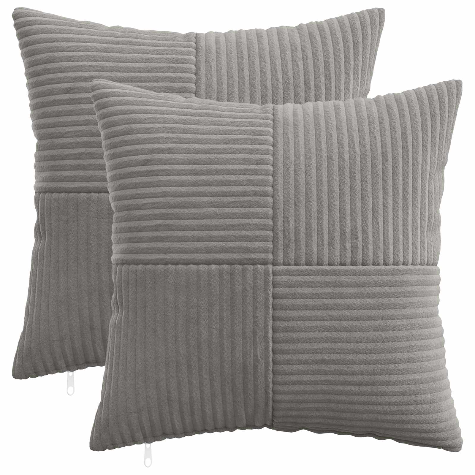 Presvlaka za jastuk 2 pcs ALMELO Svjetlosiva 35 x 35 cm Kord