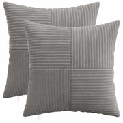 Presvlaka za jastuk 2 pcs ALMELO Svjetlosiva 35 x 35 cm Kord