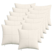 Presvlaka za jastuk 12 pcs ALMELO Krem 40 x 40 cm Kord