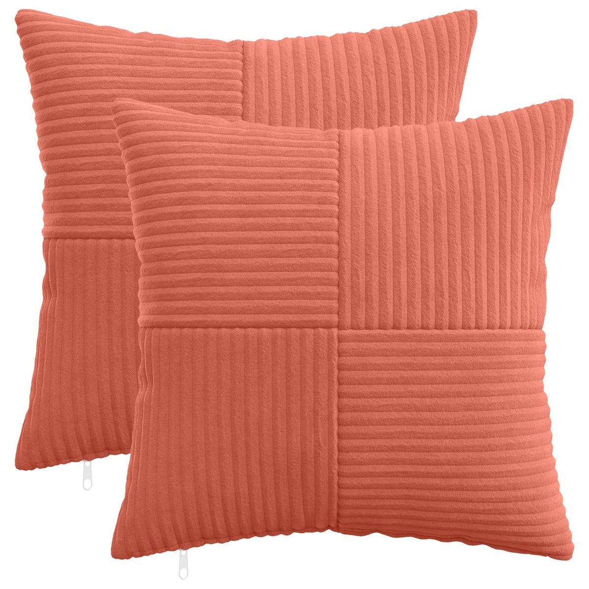 Presvlaka za jastuk 2 pcs ALMELO Crvena narančasta 40 x 40 cm