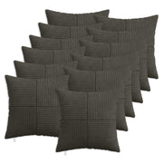 Presvlaka za jastuk 12 pcs ALMELO Antracit 40 x 40 cm Kord