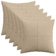 Presvlaka za jastuk 6 pcs ALMELO Sivosmeđa 40 x 40 cm Kord