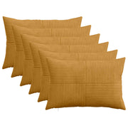 Presvlaka za jastuk 6 pcs ALMELO Žuta 40 x 60 cm Kord