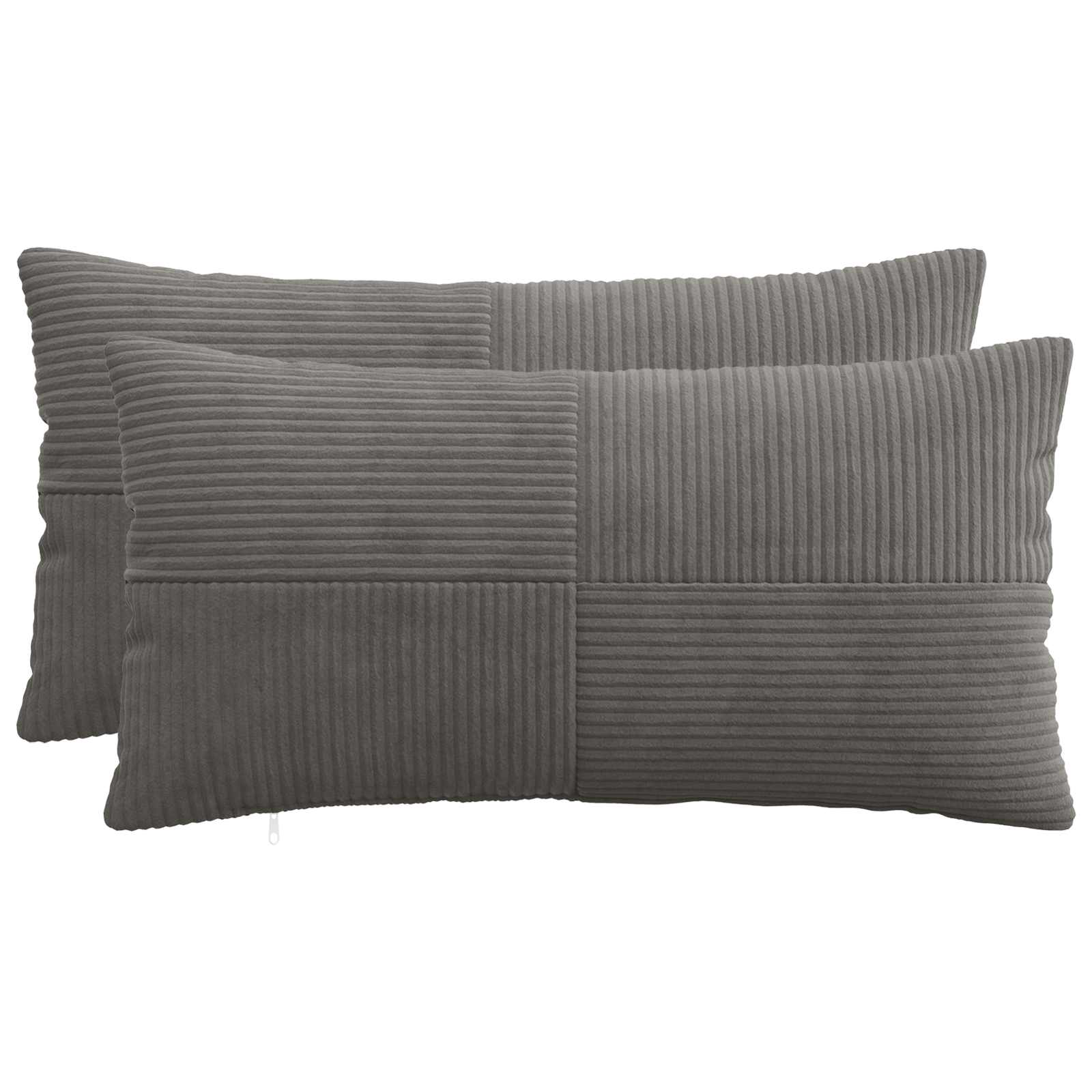 Presvlaka za jastuk 2 pcs ALMELO Tamnosiva 40 x 70 cm Kord