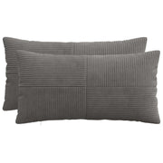 Presvlaka za jastuk 2 pcs ALMELO Tamnosiva 40 x 70 cm Kord