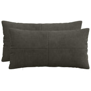 Presvlaka za jastuk 2 pcs ALMELO Antracit 40 x 70 cm Kord
