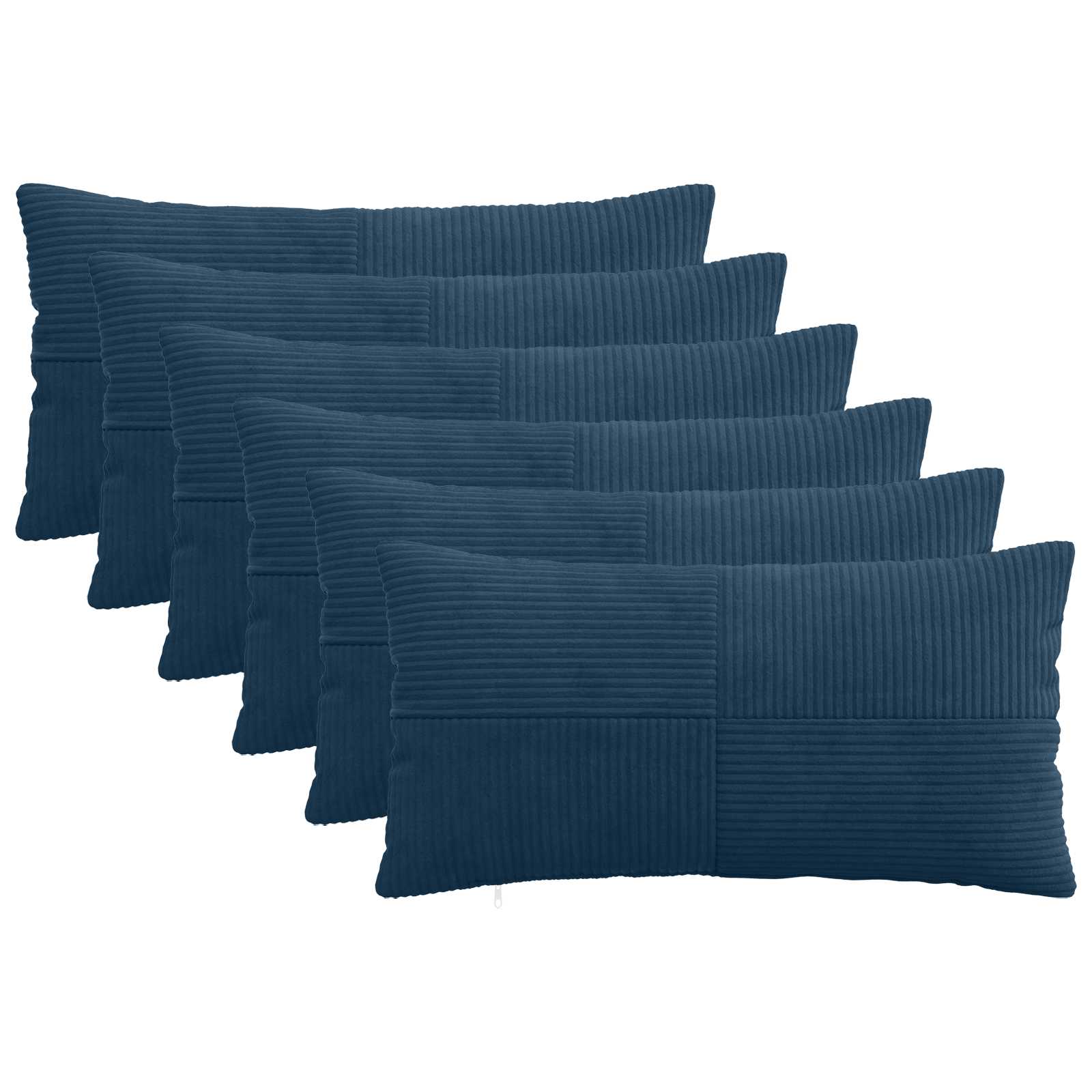 Presvlaka za jastuk 6 pcs ALMELO Mornarsko plava 40 x 70 cm