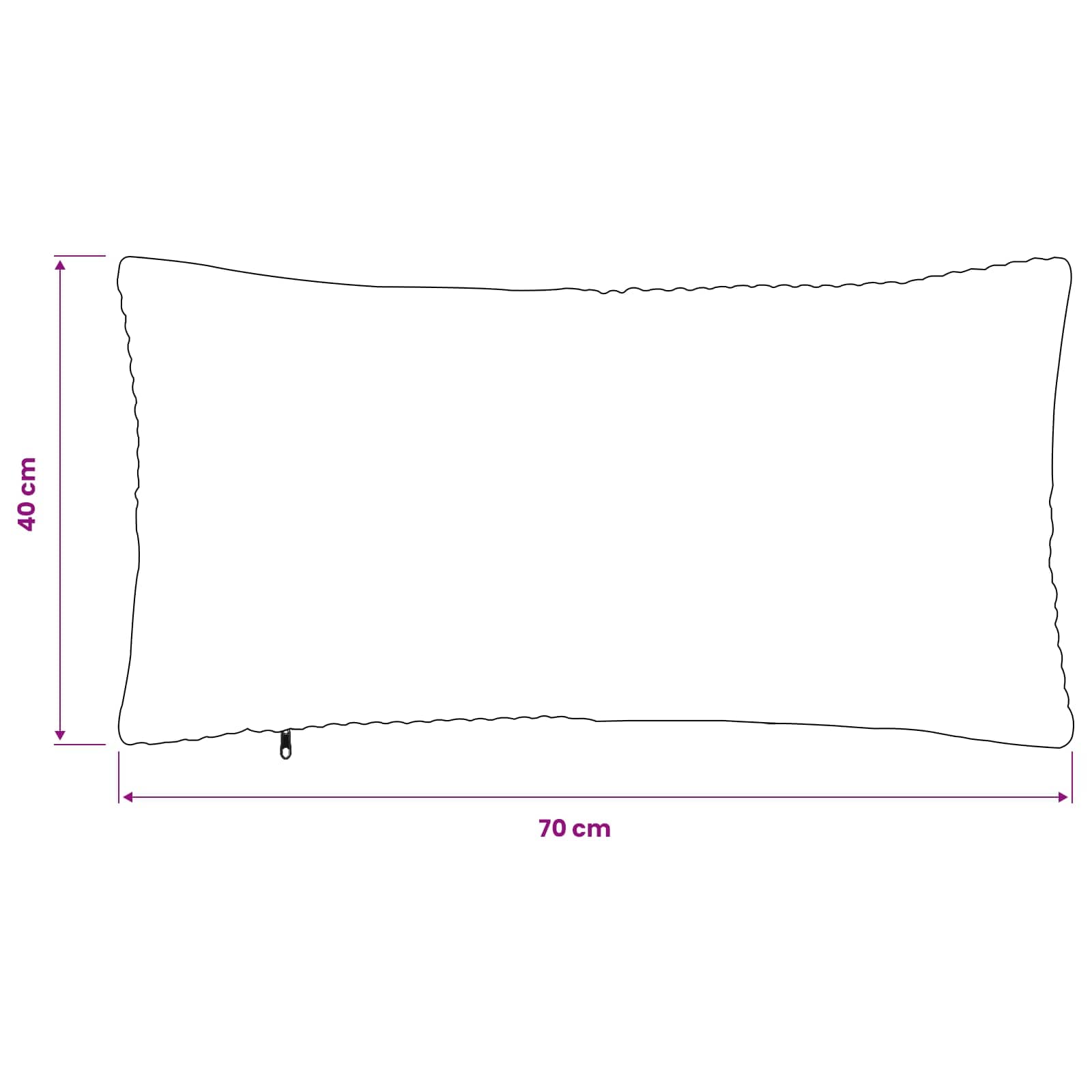 Presvlaka za jastuk 6 pcs ALMELO Mornarsko plava 40 x 70 cm