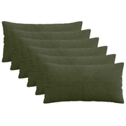 Presvlaka za jastuk 6 pcs ALMELO Zelena 40 x 70 cm Kord