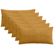 Presvlaka za jastuk 6 pcs ALMELO Žuta 40 x 80 cm Kord