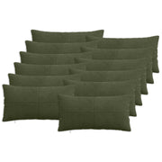 Presvlaka za jastuk 12 pcs ALMELO Zelena 40 x 80 cm Kord