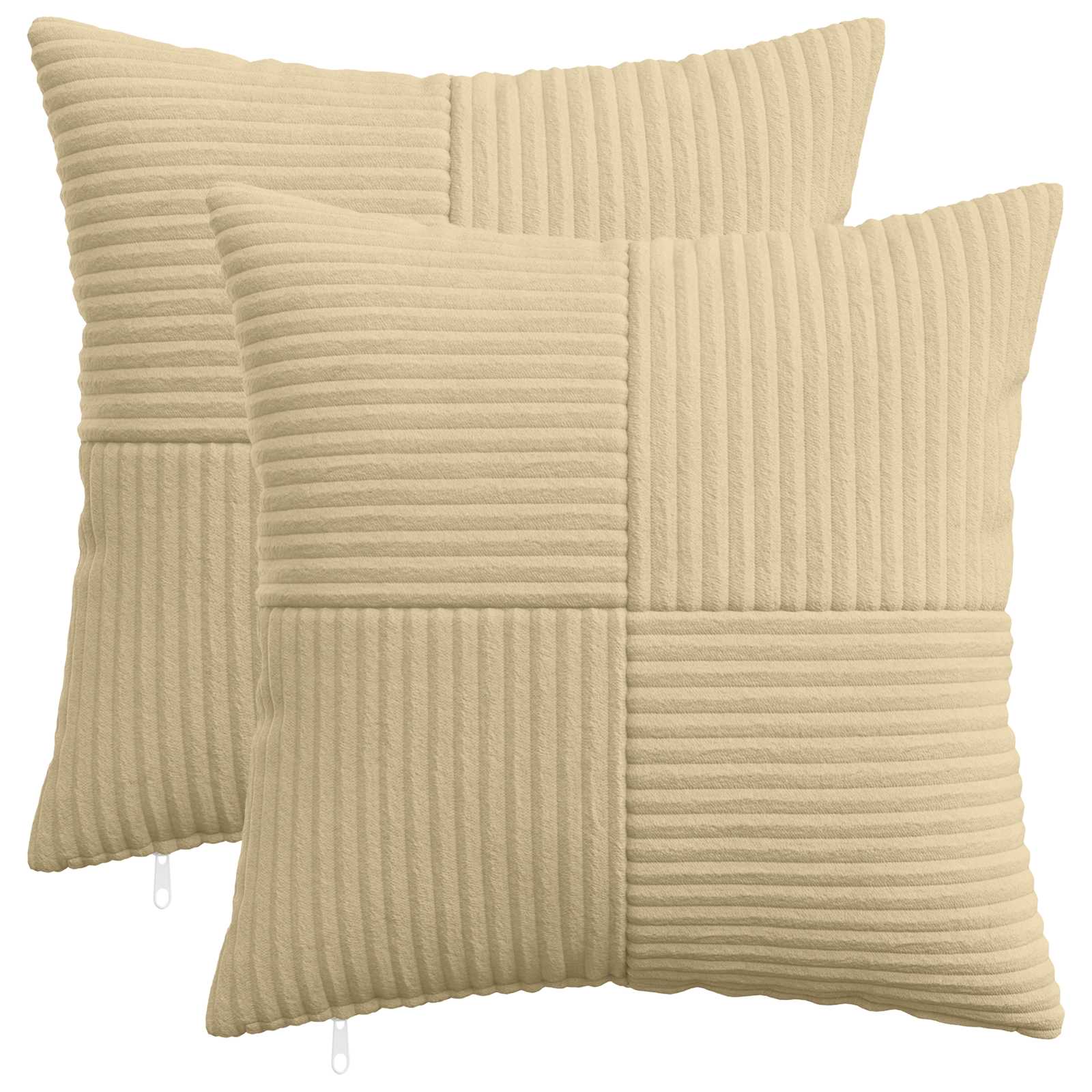 Presvlaka za jastuk 2 pcs ALMELO Siva zelena 45 x 45 cm Kord