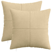 Presvlaka za jastuk 2 pcs ALMELO Siva zelena 45 x 45 cm Kord