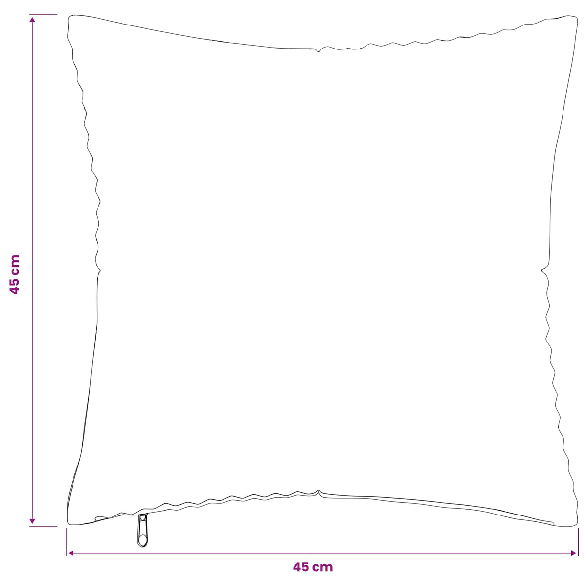 Presvlaka za jastuk 12 pcs ALMELO Antracit 45 x 45 cm Kord