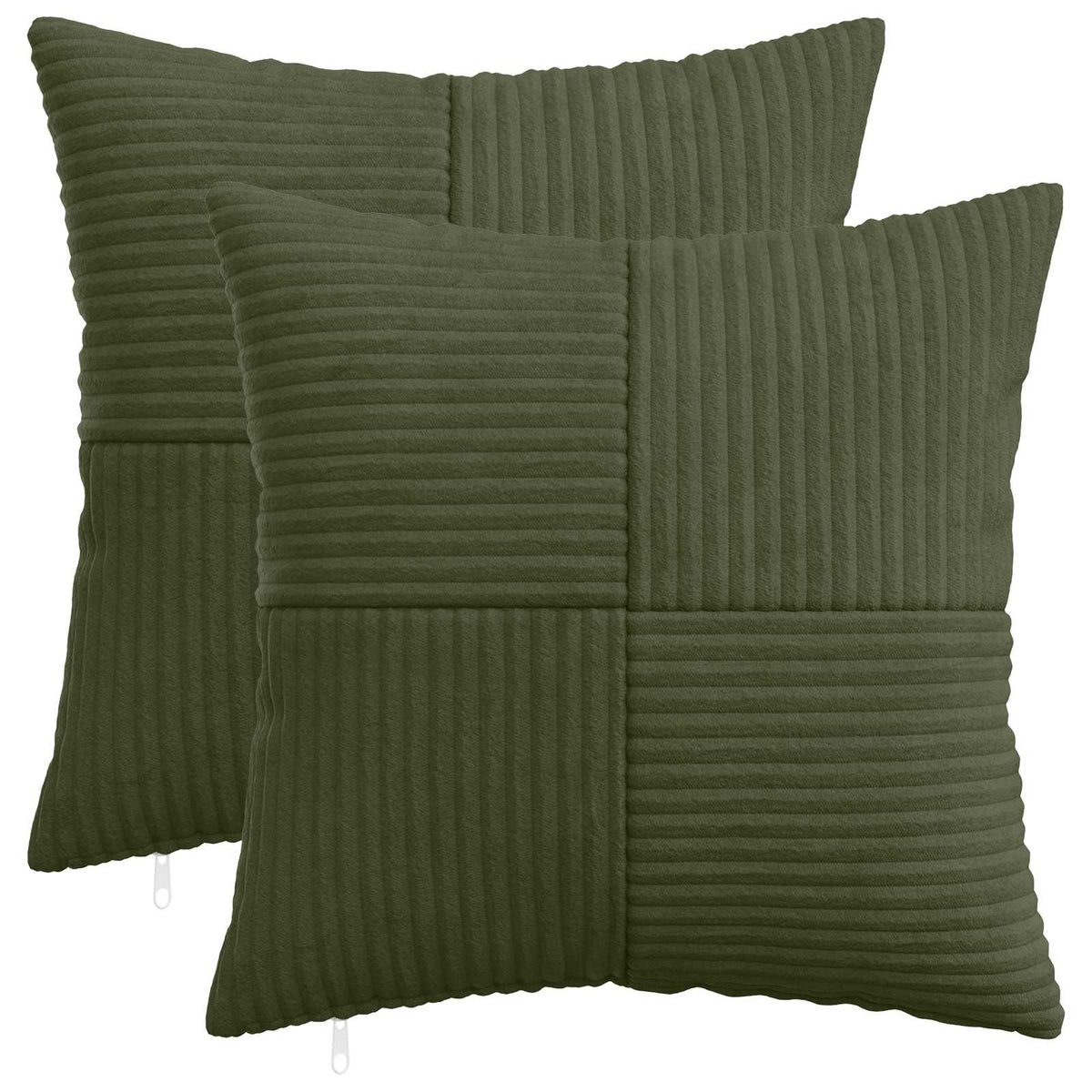 Presvlaka za jastuk 2 pcs ALMELO Zelena 45 x 45 cm Kord