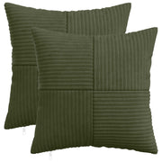 Presvlaka za jastuk 2 pcs ALMELO Zelena 50 x 50 cm Kord