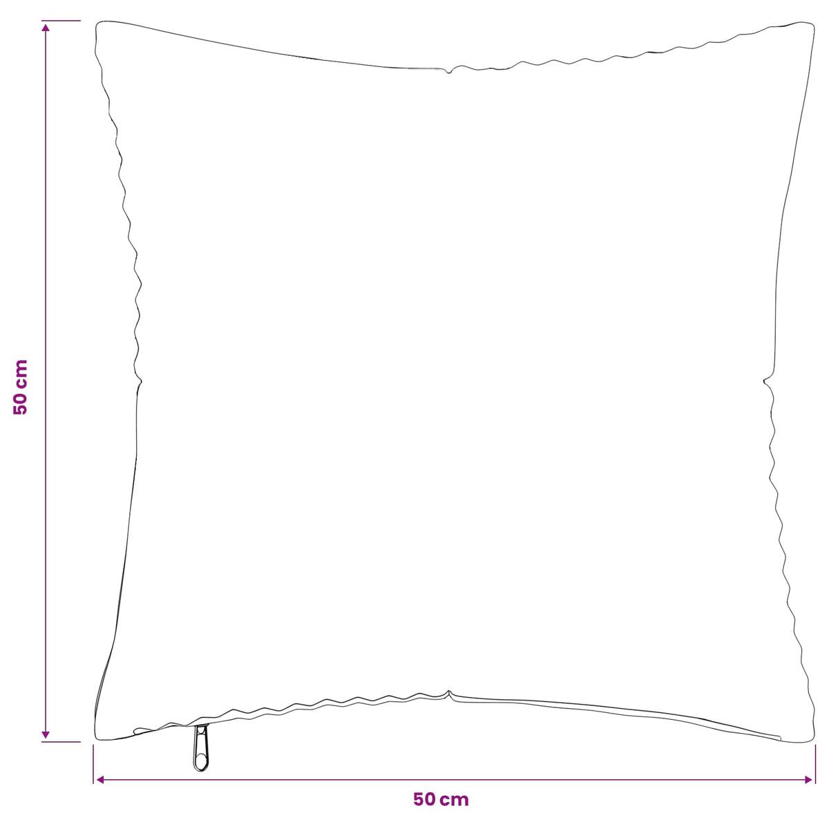 Presvlaka za jastuk 6 pcs ALMELO Zelena 50 x 50 cm Kord