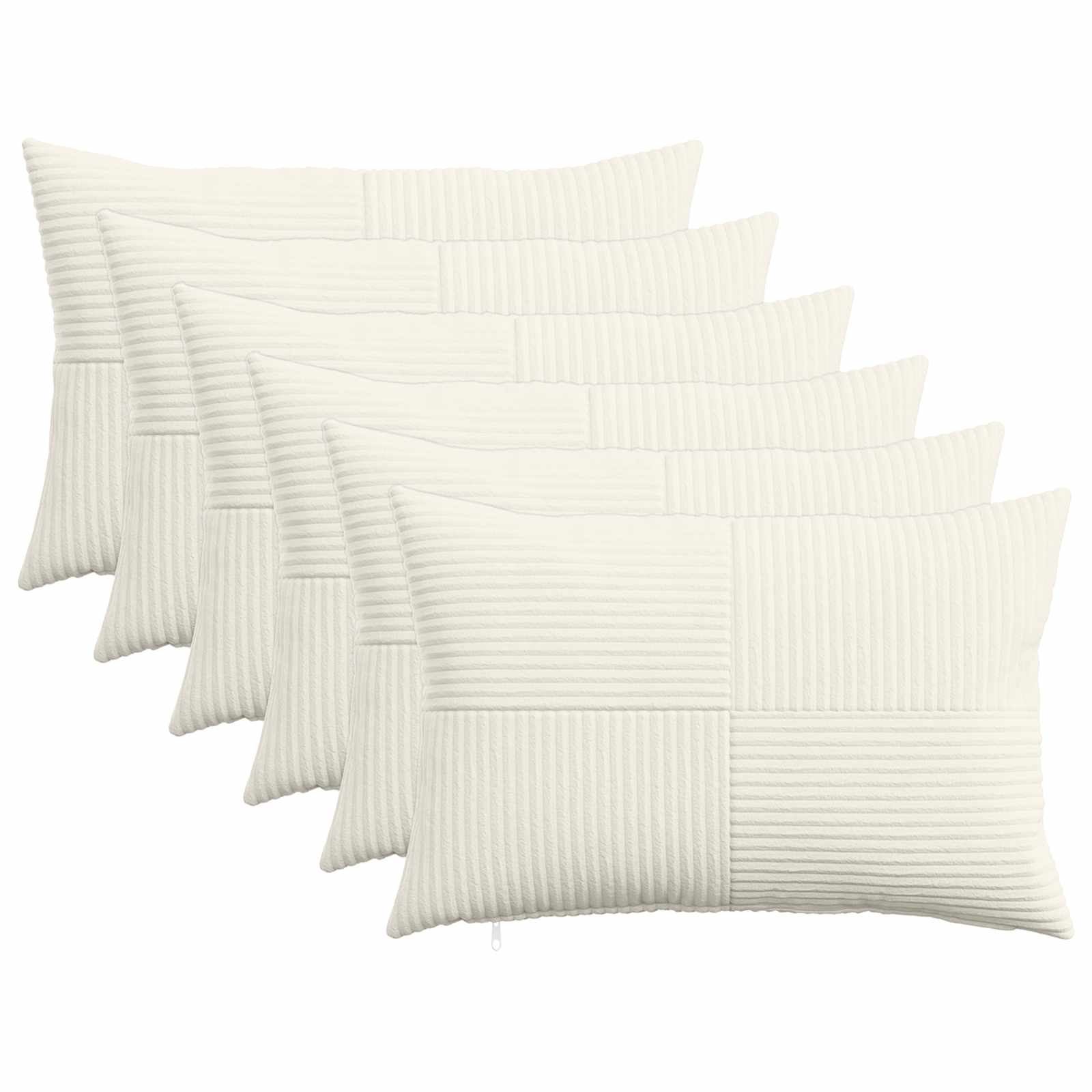 Presvlaka za jastuk 6 pcs ALMELO Krem 50 x 70 cm Kord