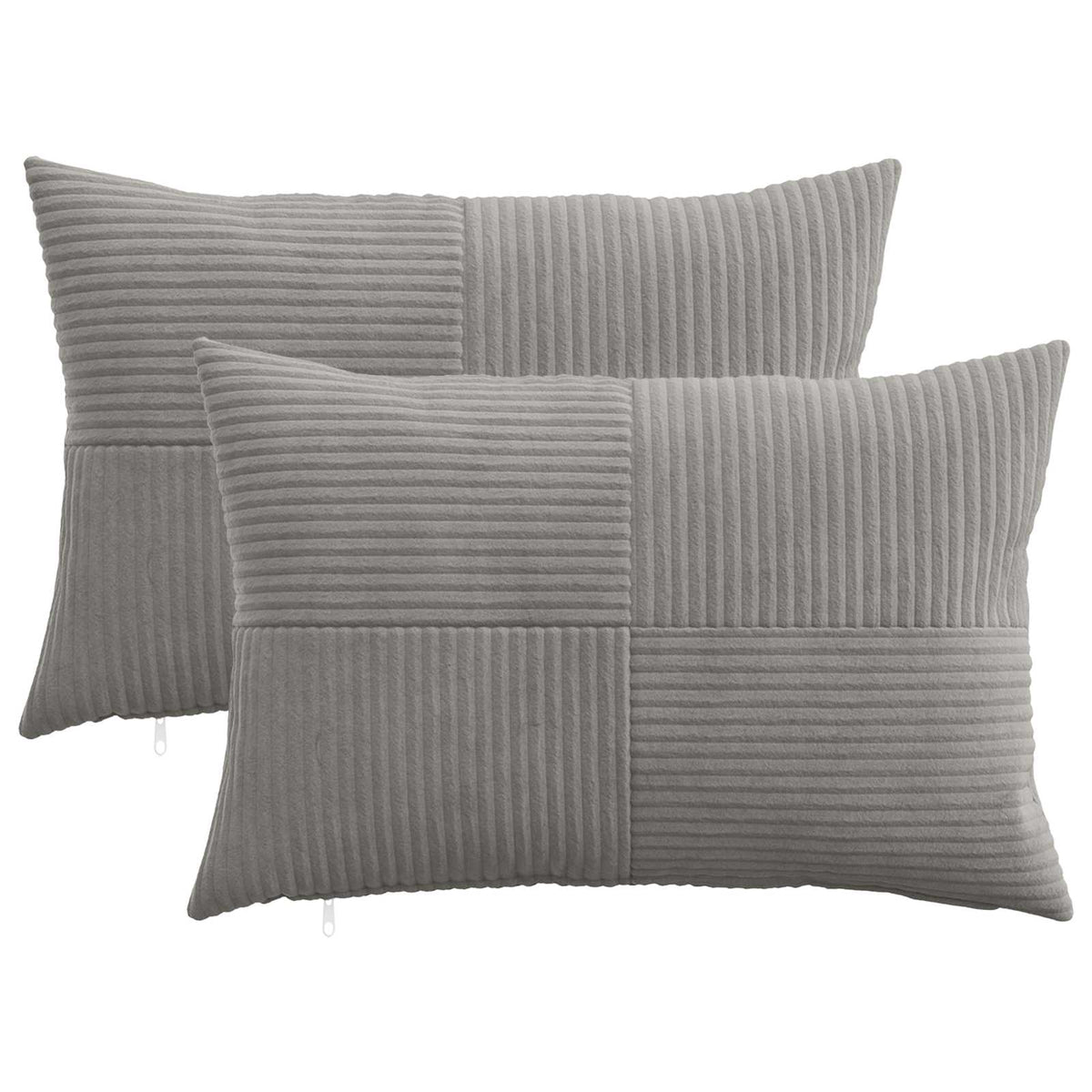 Presvlaka za jastuk 2 pcs ALMELO Svjetlosiva 50 x 75 cm Kord