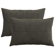 Presvlaka za jastuk 2 pcs ALMELO Antracit 50 x 80 cm Kord
