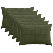 Presvlaka za jastuk 6 pcs ALMELO Zelena 50 x 80 cm Kord