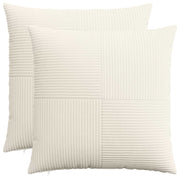 Presvlaka za jastuk 2 pcs ALMELO Krem 55 x 55 cm Kord