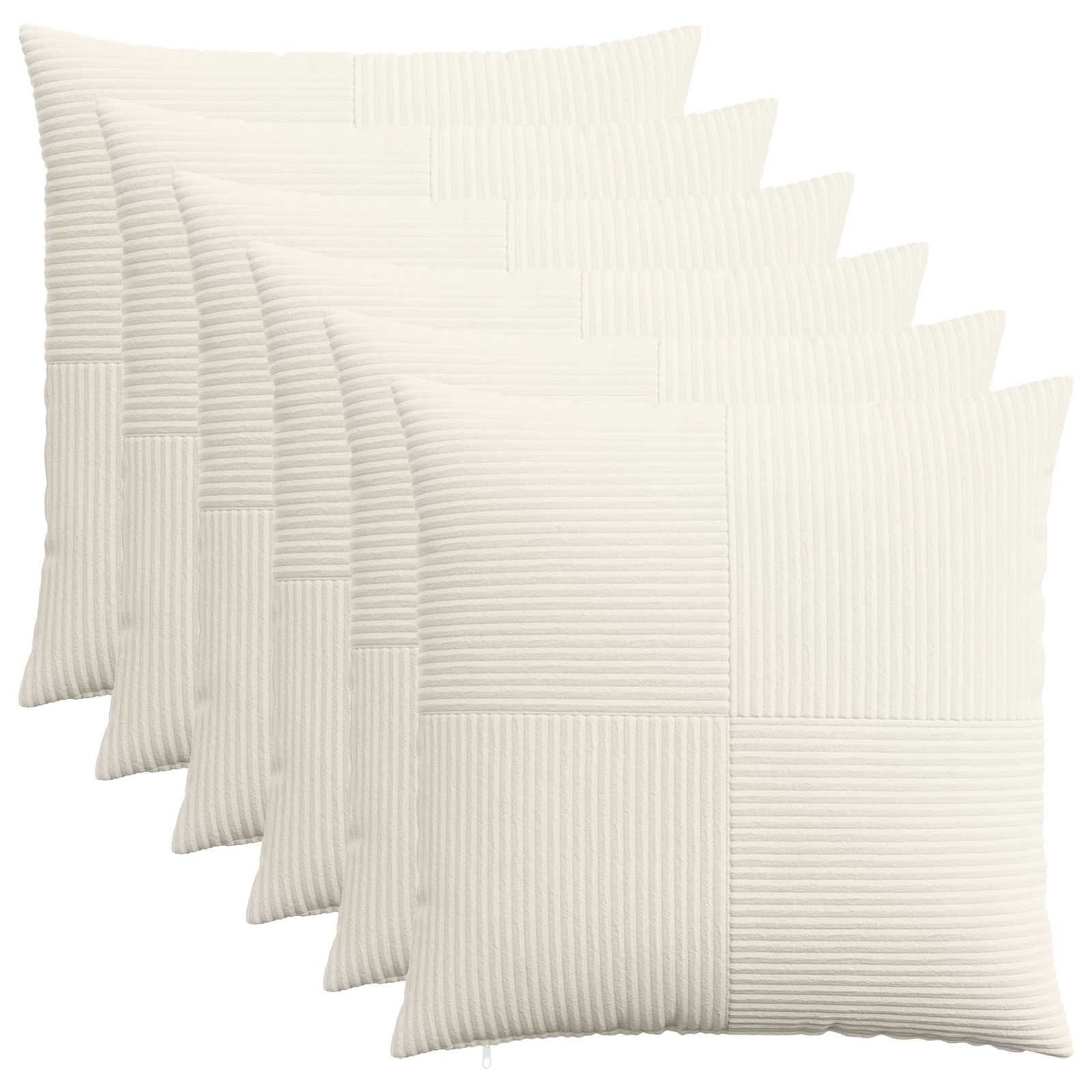 Presvlaka za jastuk 6 pcs ALMELO Krem 55 x 55 cm Kord