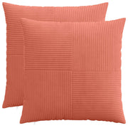 Presvlaka za jastuk 2 pcs ALMELO Crvena narančasta 55 x 55 cm