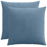 Presvlaka za jastuk 2 pcs ALMELO Plava 55 x 55 cm Kord
