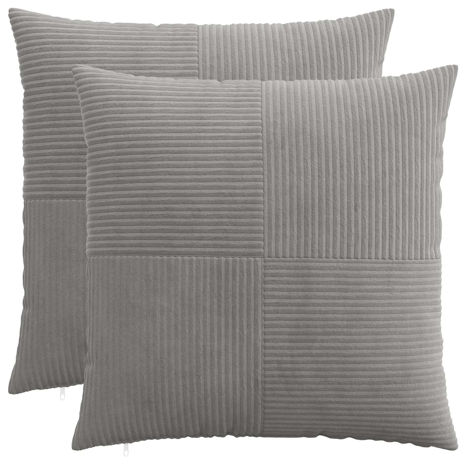 Presvlaka za jastuk 2 pcs ALMELO Svjetlosiva 60 x 60 cm Kord