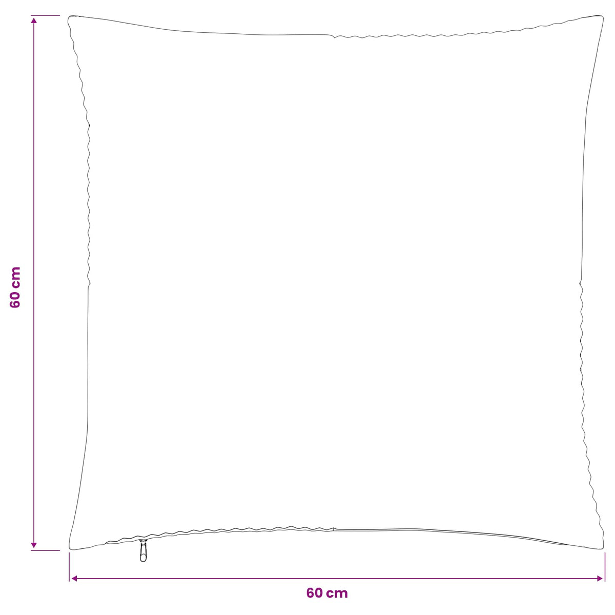 Presvlaka za jastuk 2 pcs ALMELO Sivosmeđa 60 x 60 cm Kord