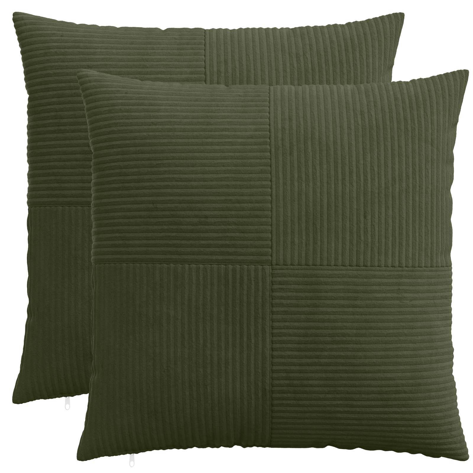 Presvlaka za jastuk 2 pcs ALMELO Zelena 65 x 65 cm Kord